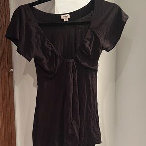 Wilfred Black V-Neck Blouse